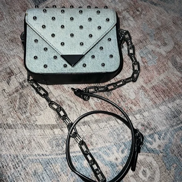Alexander Wang Black and Gray Studded Crossbody Bag - Picture 1 of 5